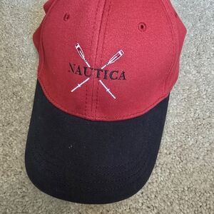 Nautica Red and Black Baseball Cap